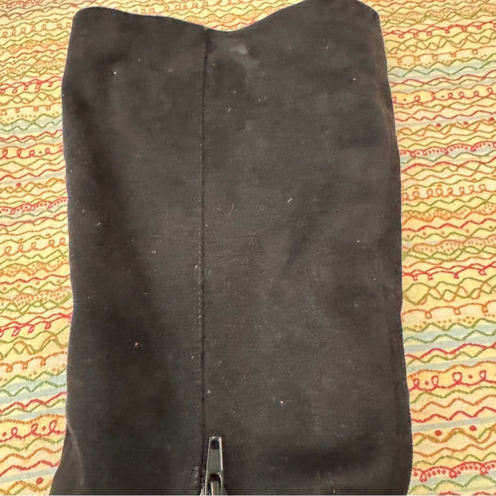 Jessica Simpson Black Suede Heeled Knee High Boots Size 9.5M - Picture 10 of 12